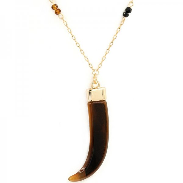 Tortoise Tusk Pendant Necklace Set