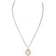 Pave Cross Coin Necklace