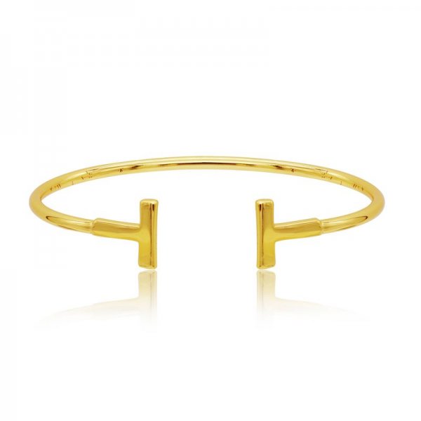 Modern Polished Bar Bangle