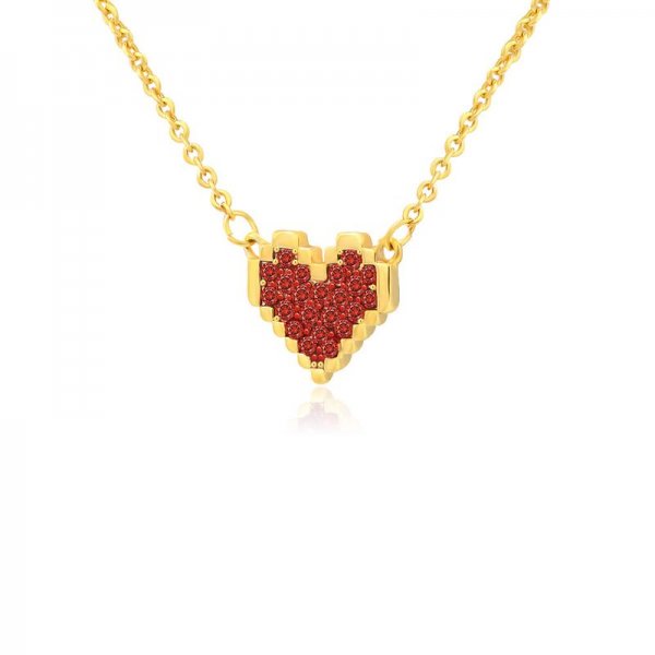 Wholesale Red Heart-Shaped zinc Jewelry Set