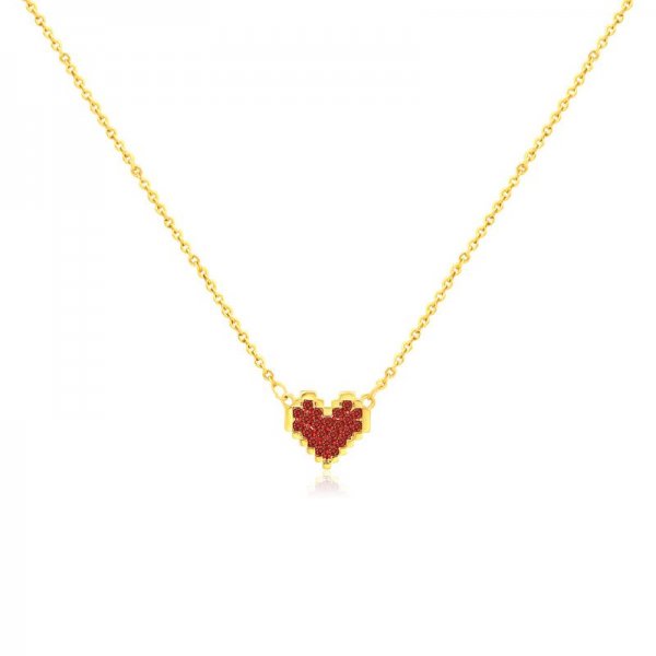 Wholesale Red Heart-Shaped zinc Jewelry Set