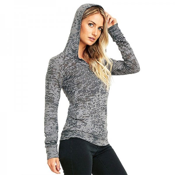 Ladies Burnout Hoodie