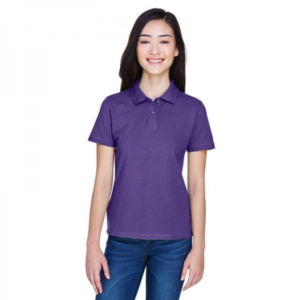 Harriton Ladies Cotton Pique Polo Shirt